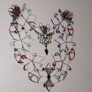 Toilet paper roll wall art